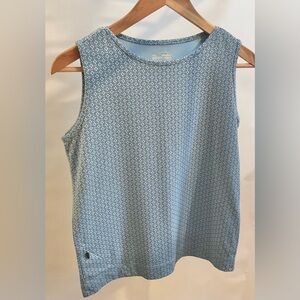 Blue Patterned Sleeveless Top by Jockey